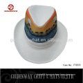 Wholesale Wide brim White Fedora hats